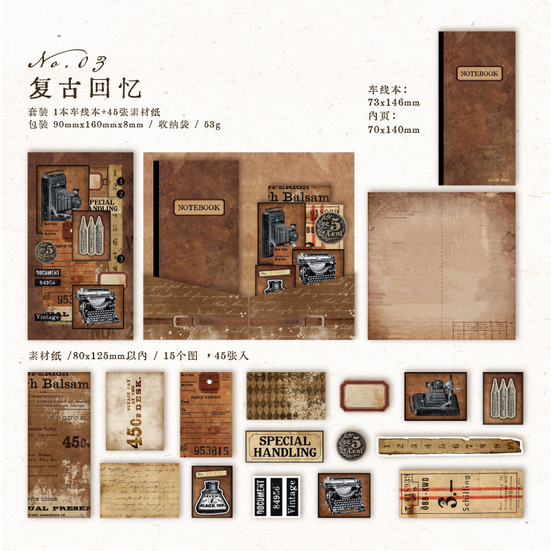 Vintage decorative collage material paper-JournalTale