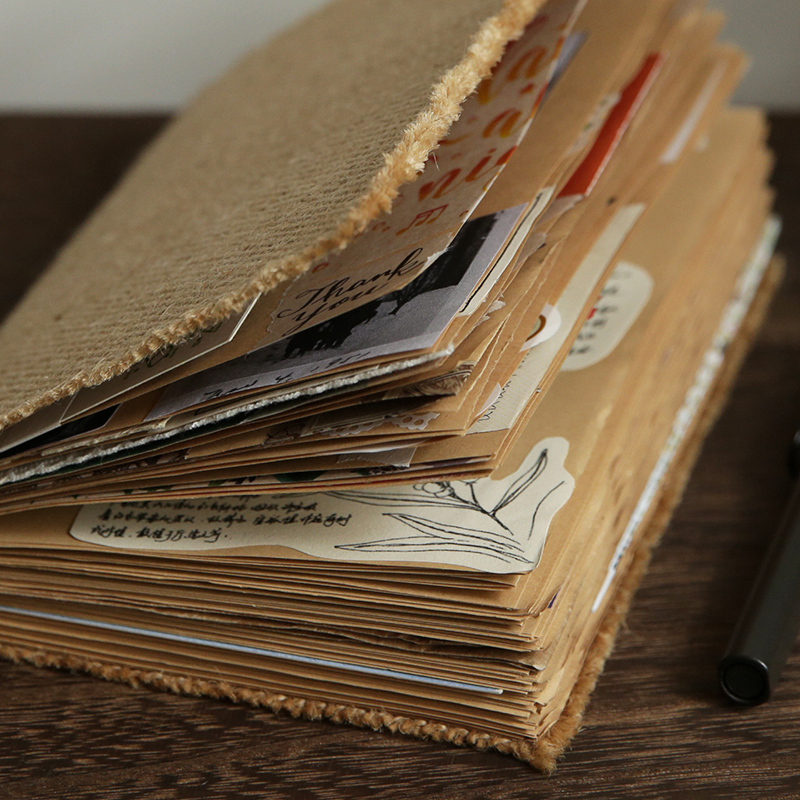 Handmade Blank Kraft Paper Simple Planner Notebook-JournalTale