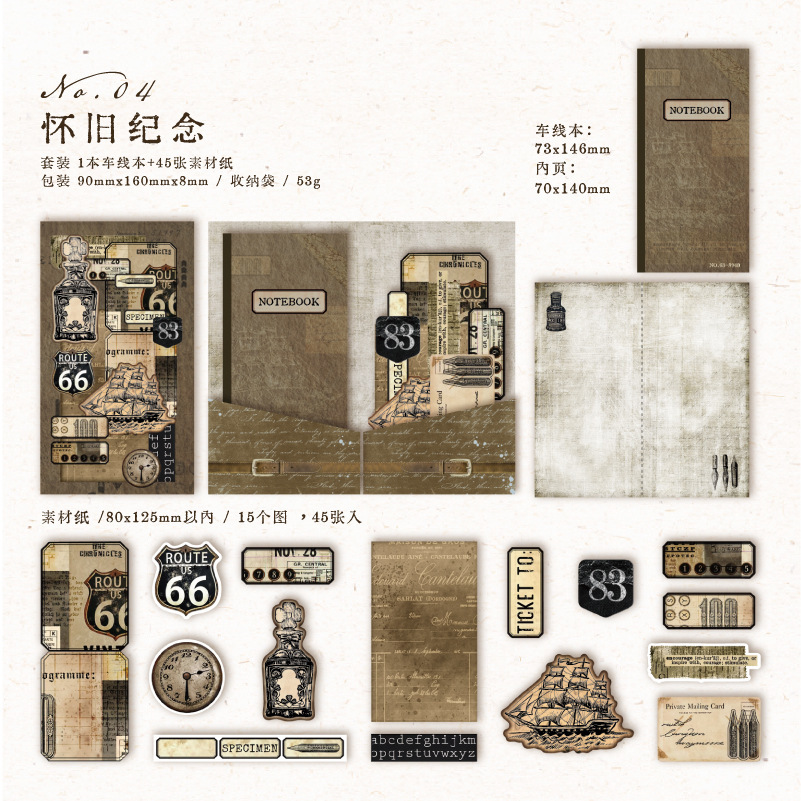 Vintage decorative collage material paper-JournalTale