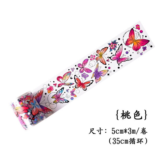 PVC Butterfly Washi Tape Art Decorative Sticker-JournalTale