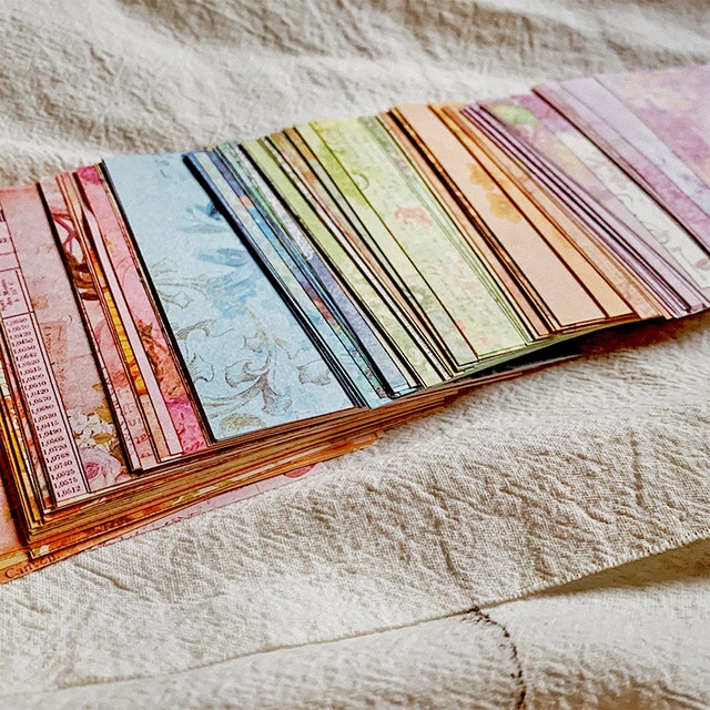 150pcs rainbow color printed texture Scrapbooking-JournalTale