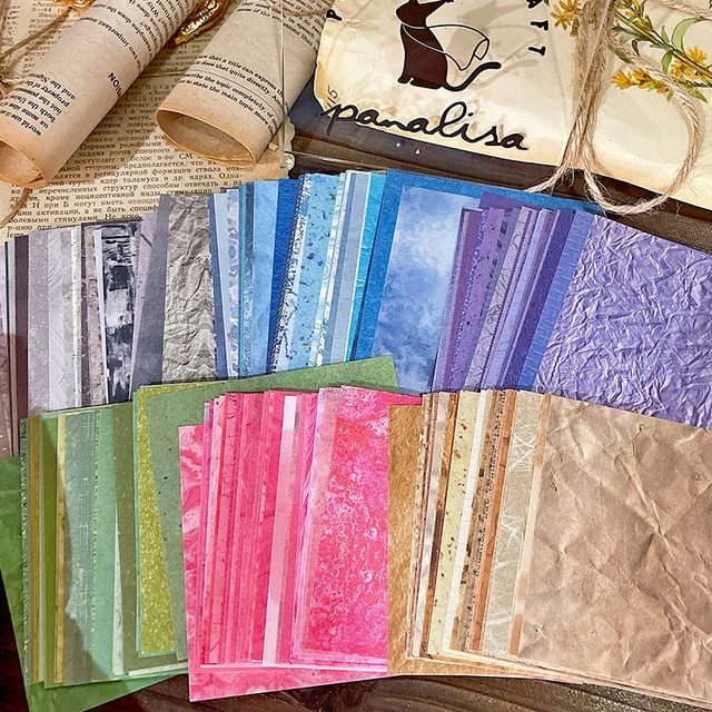 150pcs rainbow color printed texture Scrapbooking-JournalTale