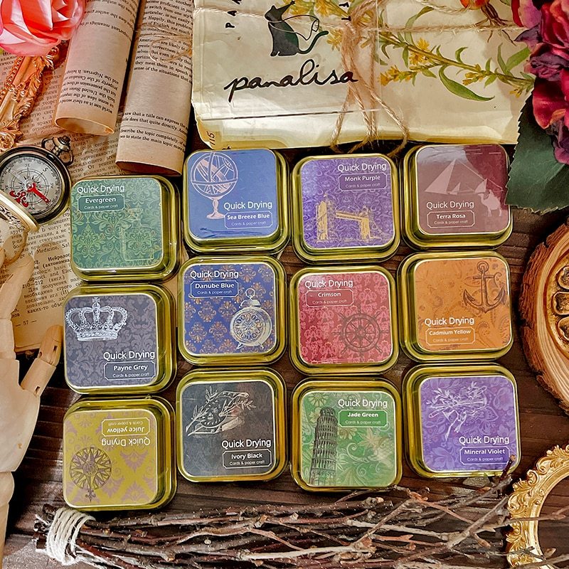 Quick Dry Ink Pad Stamps Partner Color Craft Ink Pad-JournalTale