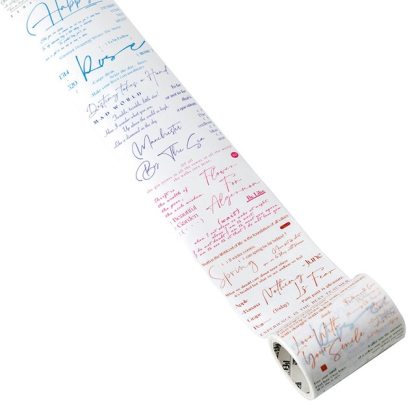 Retro English Text Life Washi Tape Decorative-JournalTale