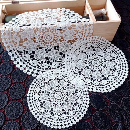 Lace Coaster Plate Bowl Insulation Pad-JournalTale