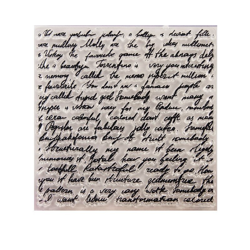 Silicone Clear Stamps Word Letters Seal Stamps-JournalTale