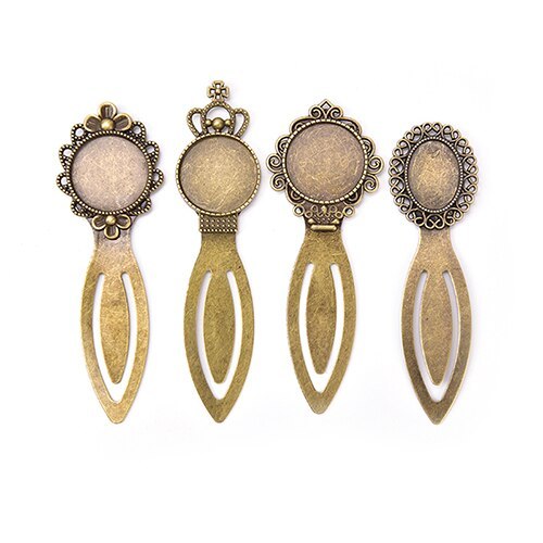 Vintage Bookmark Antique Bronze Paper Clip Handmade DIY Jewelry Accessories-JournalTale