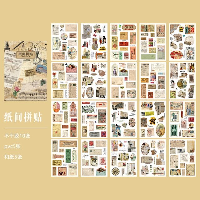 Vintage Cute Fairy Angel Sticker Book Girl Decorative Stickers-JournalTale