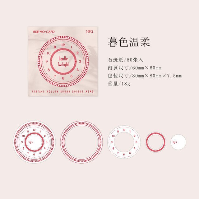 Vintage Dial plate Theme Materia Bookmarks Decoration Notepad-JournalTale