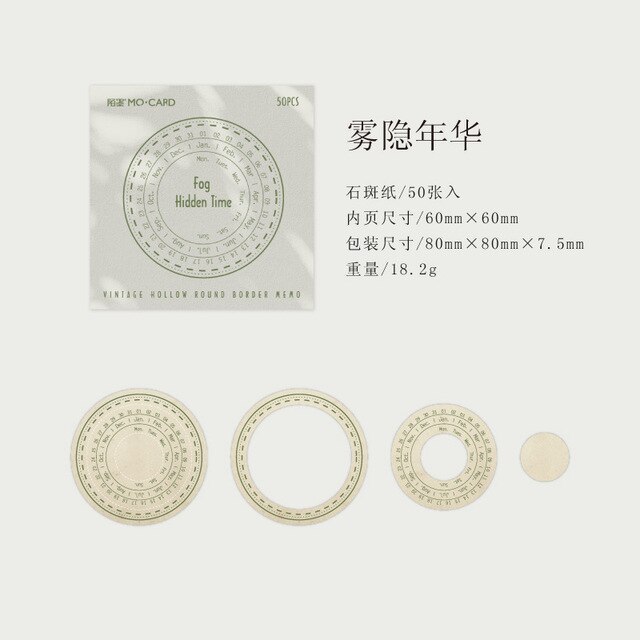 Vintage Dial plate Theme Materia Bookmarks Decoration Notepad-JournalTale