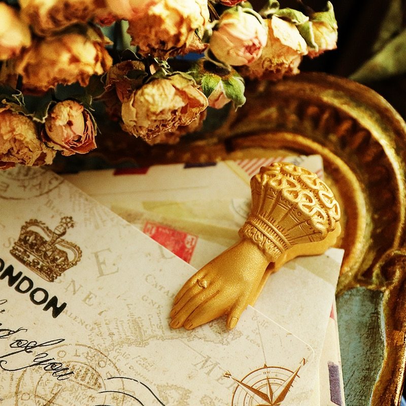 Vintage Journal Clip Noble Lady Hand Shaped Paper-JournalTale