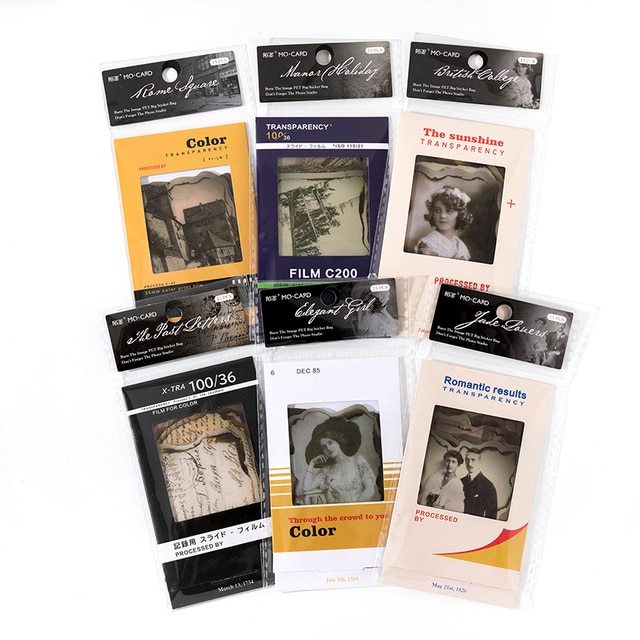 Vintage Old Photo Studio Theme Burning Edge Sticker-JournalTale