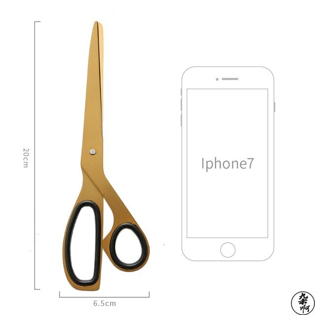 Vintage craft scissor design brass scissors paper-JournalTale