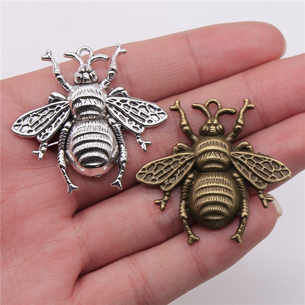 3pcs 40x38mm 3 Colors Antique Gold Color Antique Silver-JournalTale