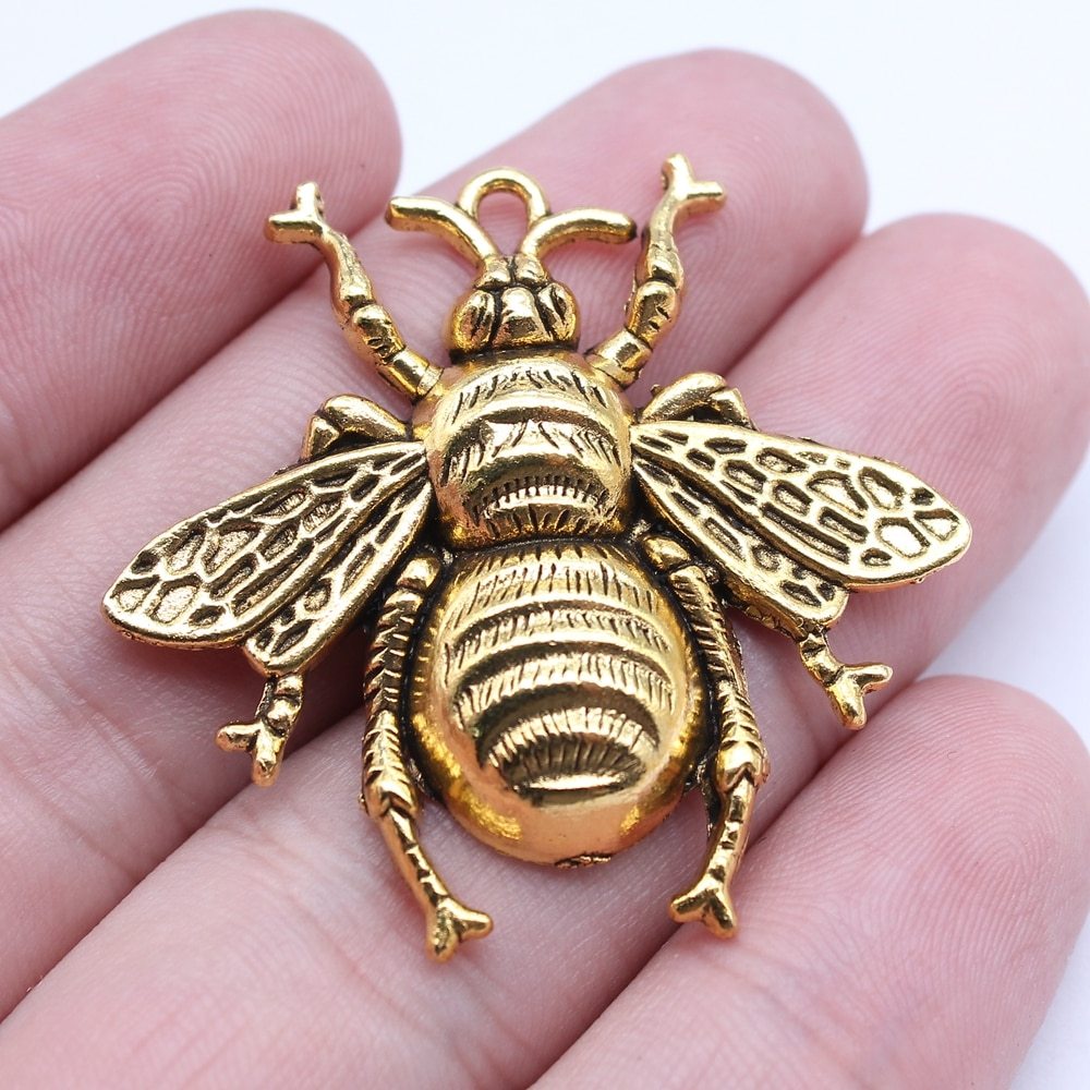 3pcs 40x38mm 3 Colors Antique Gold Color Antique Silver-JournalTale
