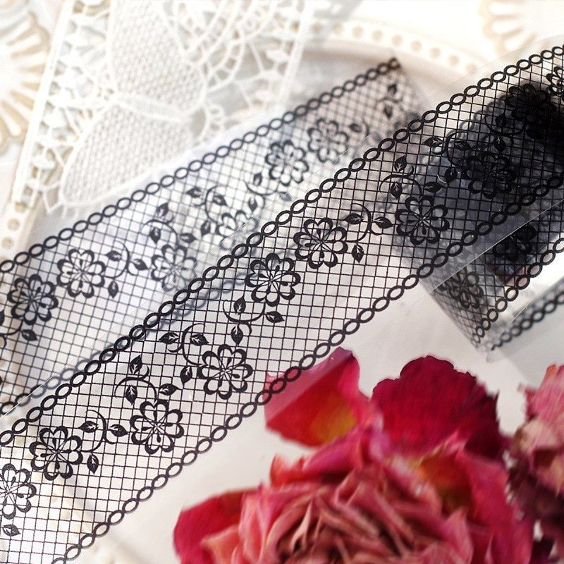 Washi Tape Lace Pattern Self-Adhesive Tape-JournalTale