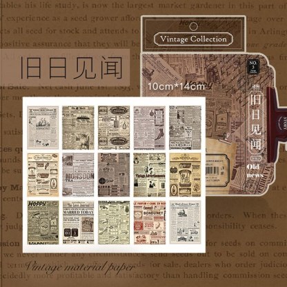 Vintage Style Design Paper Aesthetic Junk Journal Material-JournalTale
