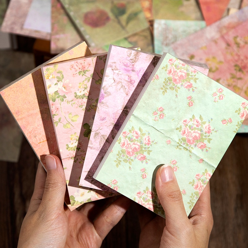 100 sheets Floral Collection Memo Pads Flower-JournalTale