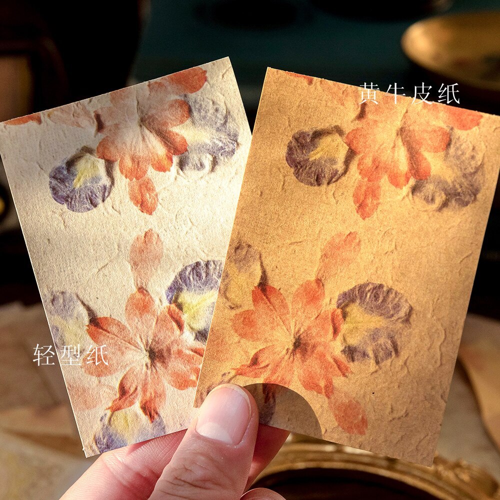 100Sheets Dual-material Vintage Material Papers-JournalTale