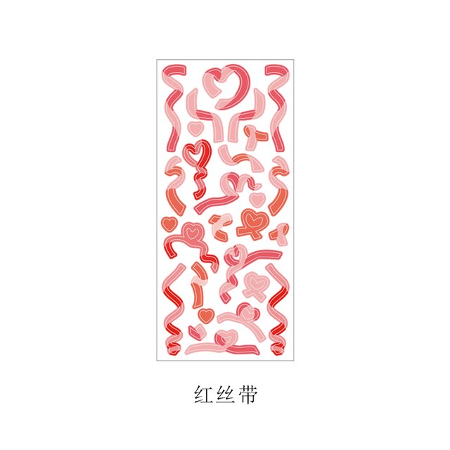 1pc Colored Ribbon Laser Stickers shanggu Colorful-JournalTale