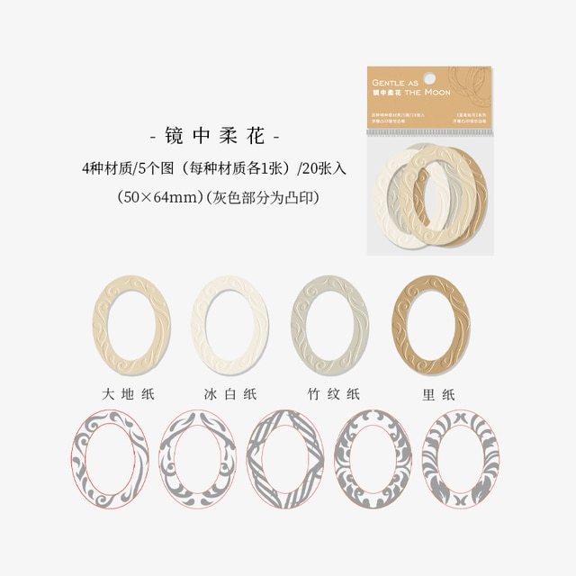 20pcs/set Photo Frame Decor Material Papers-JournalTale