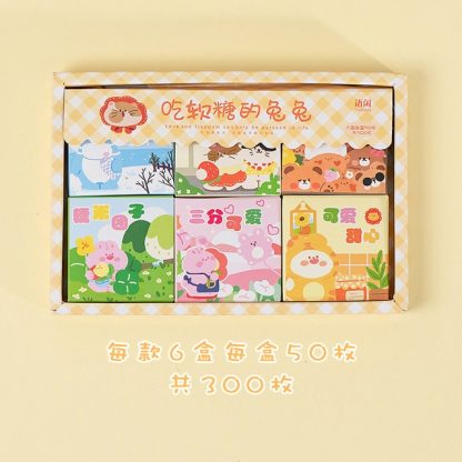 300pcs/box 6 Designs Cute Stickers for Bullet Journaling Scrapbooking kawaii-JournalTale