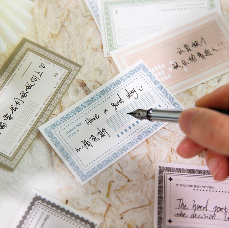 30pcs/lot Vintage Memo Pad with Frame Notes Pad-JournalTale
