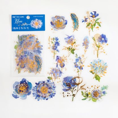 30pcs/pack PET Transparent Rose Flower Stikers-JournalTale