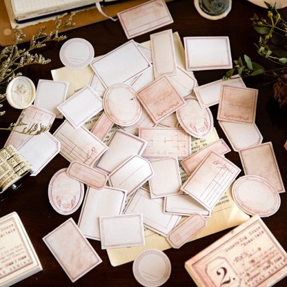 40pcs/pack Nothing Today Retro Tickets Decorative Stickers-JournalTale