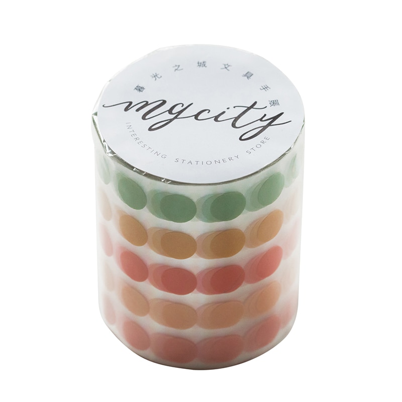 50mm*3m Color Dots Decorative Adhesive Washi Tape-JournalTale
