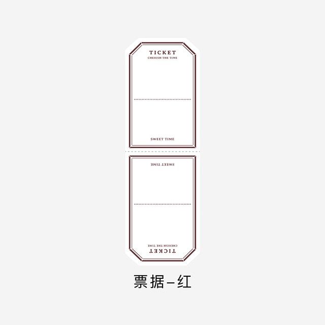 50pcs/lot Collector Simple Frame Memo Pads Sticky-JournalTale