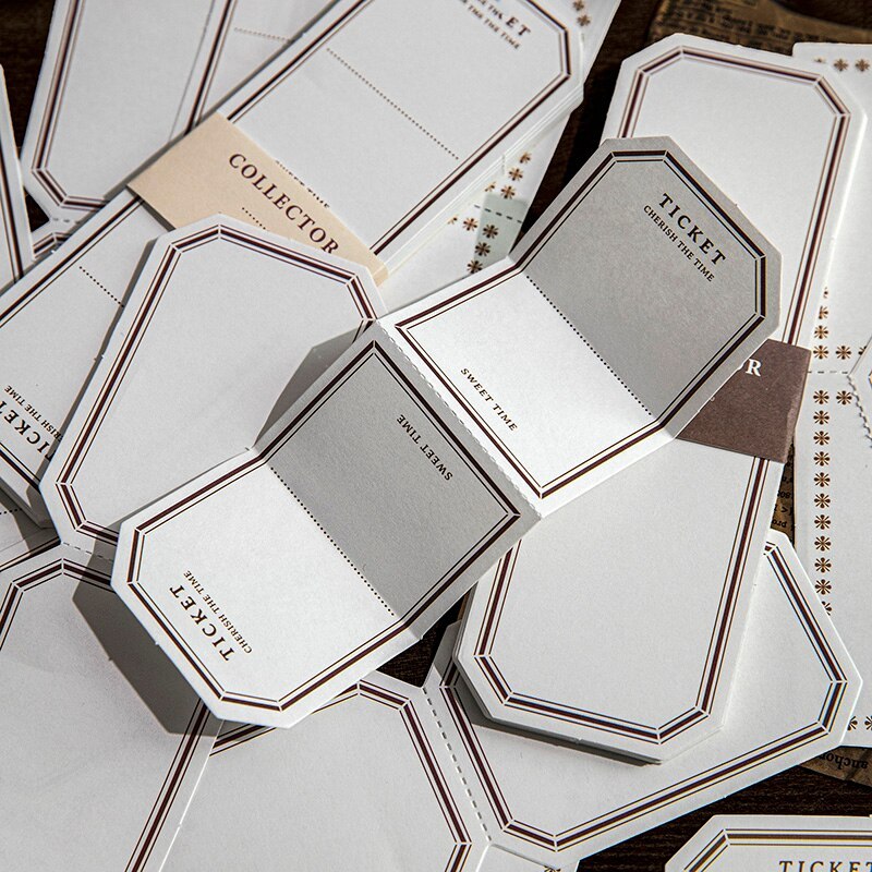 50pcs/lot Collector Simple Frame Memo Pads Sticky-JournalTale