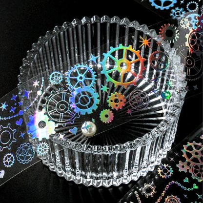 5cm x 5m Laser Galaxy Masking Washi Tape Decorative-JournalTale