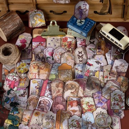 60pcs/box Vintage Stationery Stickers Retro Diary Planner-JournalTale