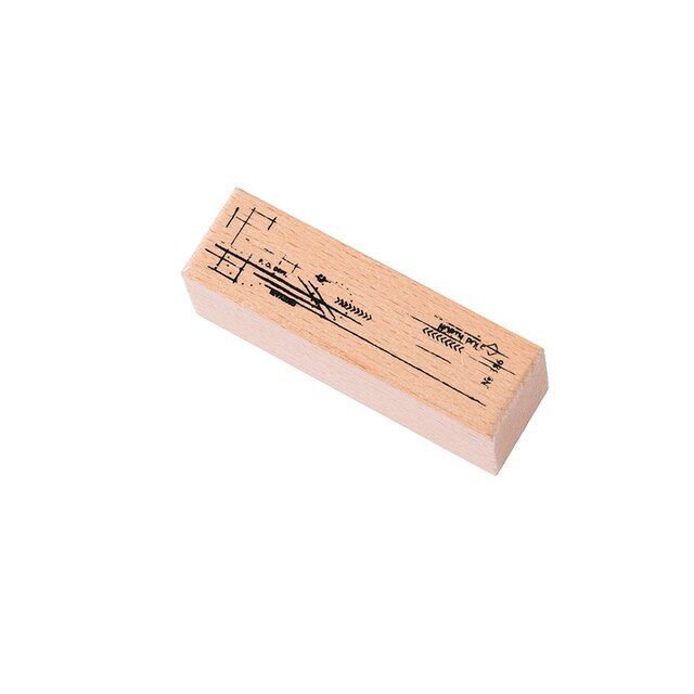 Broken Memory Vintage Literary Strip Wooden Border Stamp-JournalTale
