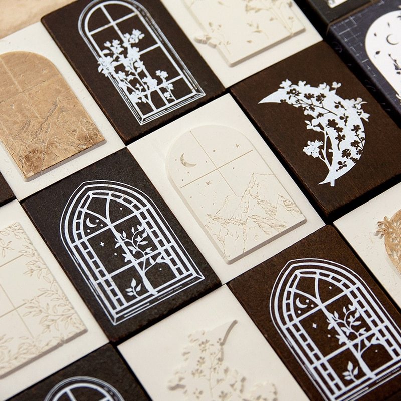 Creative Vintage Church Window Wood Stamp-JournalTale