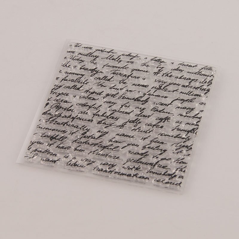 Silicone Clear Stamps Word Letters Seal Stamps-JournalTale