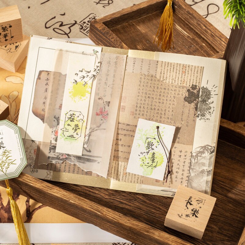 Wood Stamp Traditional Painting Stamp-JournalTale