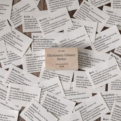 100pcs Dictionary Library Series Material Paper Scrapbooking-JournalTale