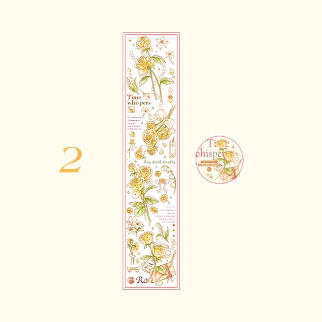 Small fresh plant flower decoration PET tape-JournalTale