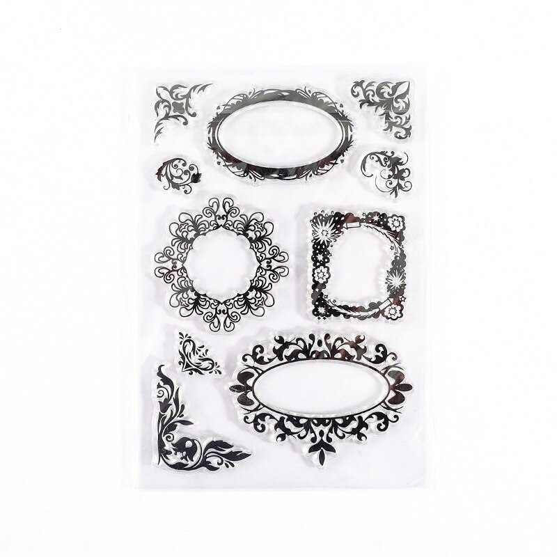 Minimalist Black White Transparent Stamp Creative Retro Scrapbooking-JournalTale