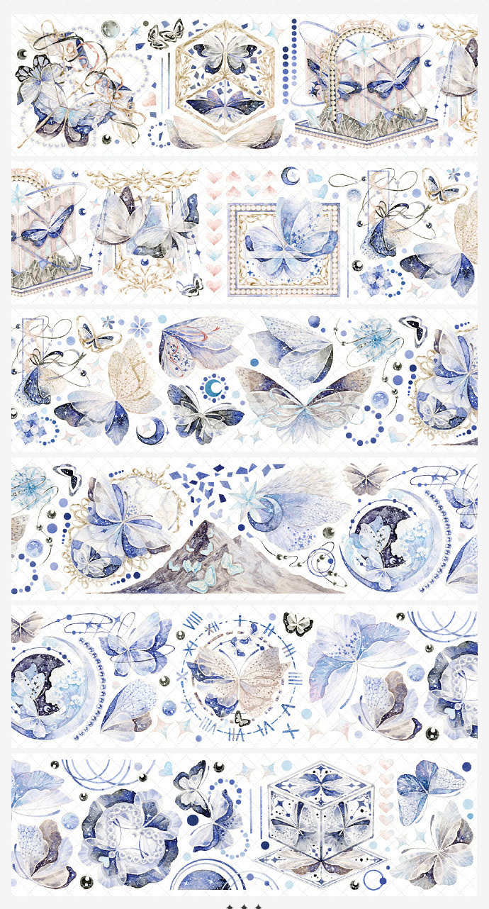 Trial Pack loop Butterfly Story pet PET tape-JournalTale