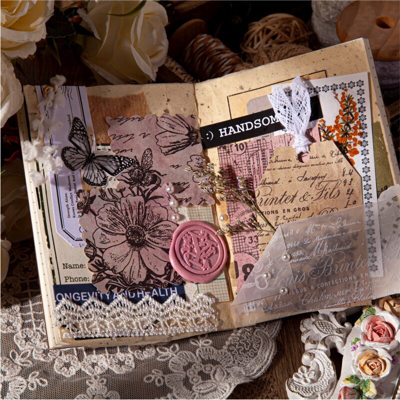 30pcs/pack Vintage Style Material Paper for Decorative-JournalTale