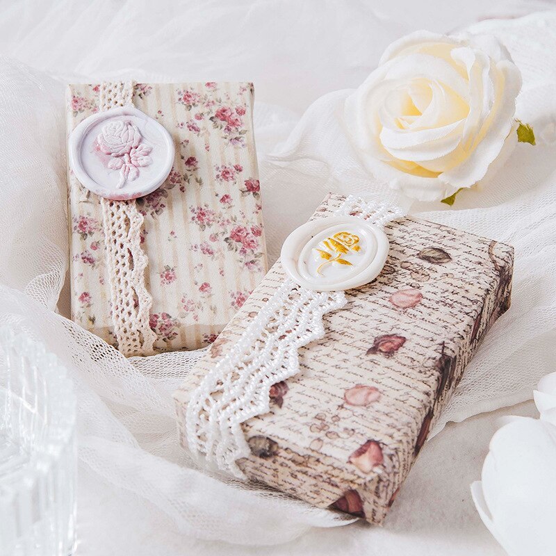 30 Sheets Lace Waltz Series Retro Multi-material Material Package-JournalTale