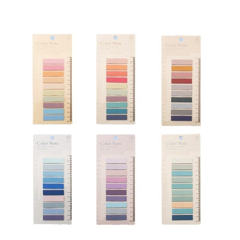 6 Series Color Adhesive Sticky Notes-JournalTale