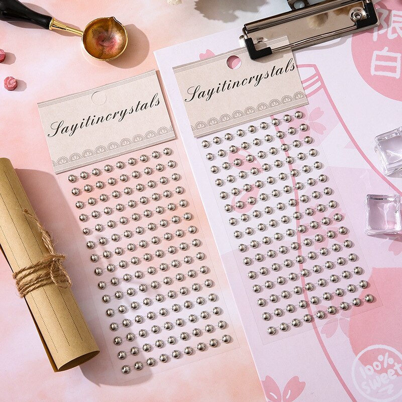 Crystal Diamond Gem Stickers 3D Acrylic Decorative Stickers-JournalTale