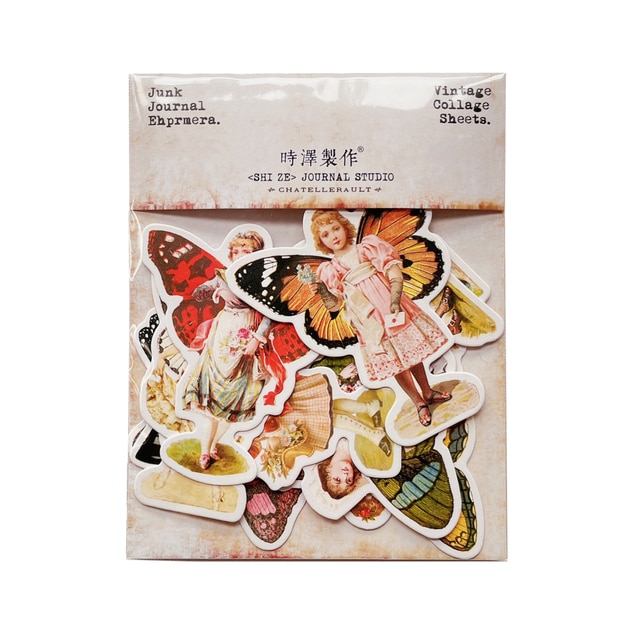 Vintage Material Paper Wooden Door Thick Card Handmade-JournalTale