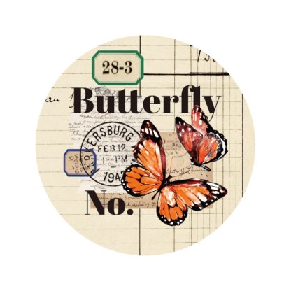 50mm*3m PET Butterfly Flower Plant Tape Vintage-JournalTale