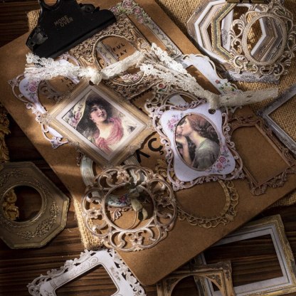 20pcs/lot Memo Pads Material Paper Vintage Framed-JournalTale