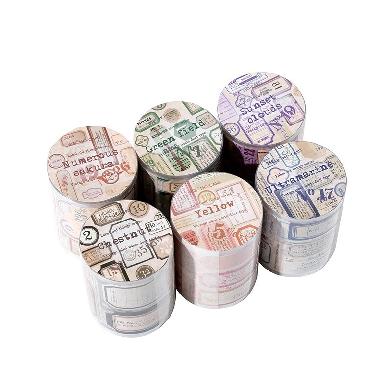 55mm*2m Vintage Letters Writable Tapes-JournalTale